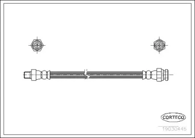 19030446 CORTECO Тормозной шланг