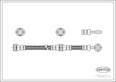 19032216 CORTECO Тормозной шланг