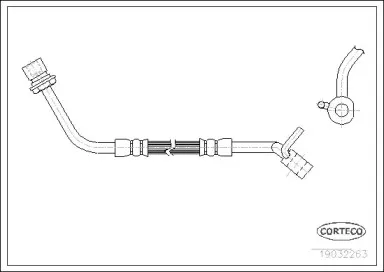 19032263 CORTECO Тормозной шланг