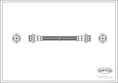 19032278 CORTECO Тормозной шланг