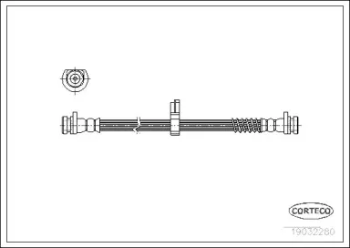 19032280 CORTECO Тормозной шланг