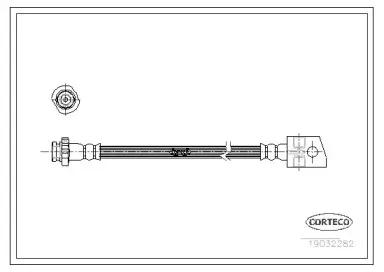 19032282 CORTECO Тормозной шланг
