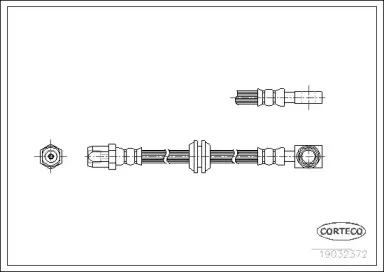 19032372 CORTECO Тормозной шланг
