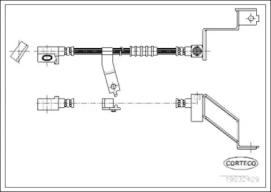 19032429 CORTECO Тормозной шланг