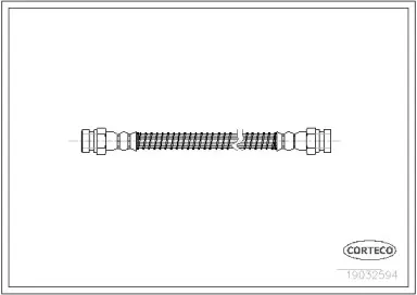19032594 CORTECO Тормозной шланг