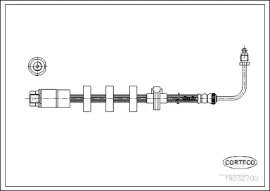 19032611 CORTECO Тормозной шланг