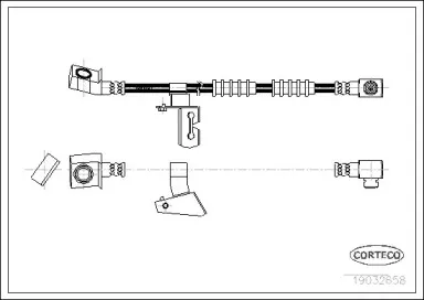 19032658 CORTECO Тормозной шланг