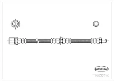 19032740 CORTECO Тормозной шланг