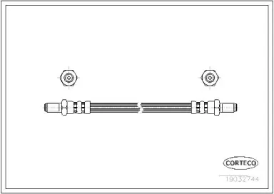19032744 CORTECO Тормозной шланг