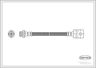 19032751 CORTECO Тормозной шланг