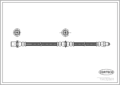 19032801 CORTECO Тормозной шланг