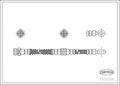 19032862 CORTECO Тормозной шланг