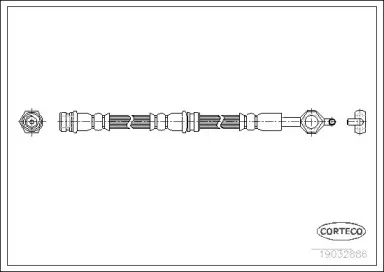 19032886 CORTECO Тормозной шланг