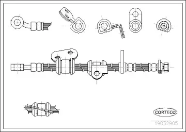19032905 CORTECO Тормозной шланг