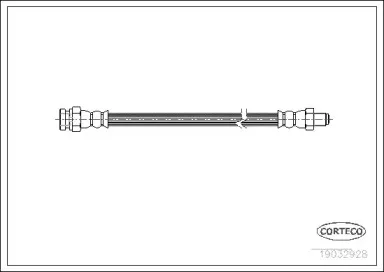 19032928 CORTECO Тормозной шланг