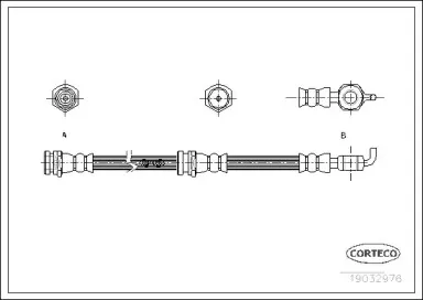 19032976 CORTECO Тормозной шланг