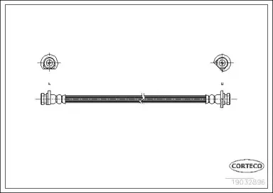 19032986 CORTECO Тормозной шланг