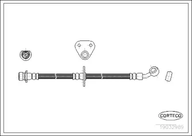19032989 CORTECO Тормозной шланг