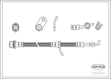 19033057 CORTECO Тормозной шланг