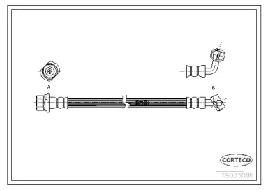 19033086 CORTECO Тормозной шланг