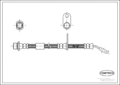 19033521 CORTECO Тормозной шланг