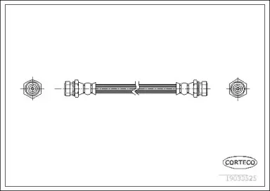 19033525 CORTECO Тормозной шланг