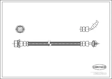 19033553 CORTECO Тормозной шланг