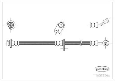 19033560 CORTECO Тормозной шланг