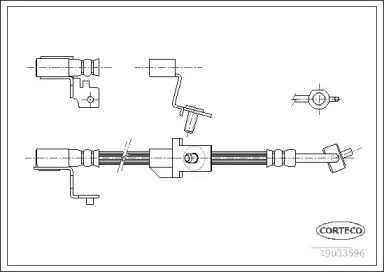19033596 CORTECO Тормозной шланг