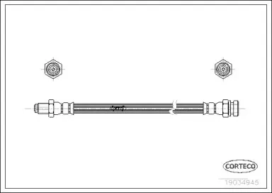 19034945 CORTECO Тормозной шланг