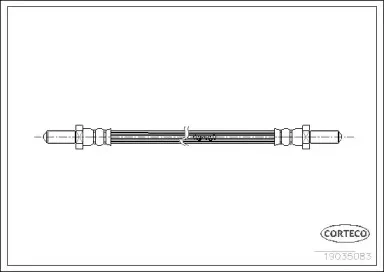 19035083 CORTECO Тормозной шланг