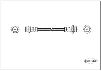 19035098 CORTECO Тормозной шланг