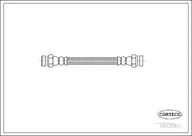 19035801 CORTECO Тормозной шланг