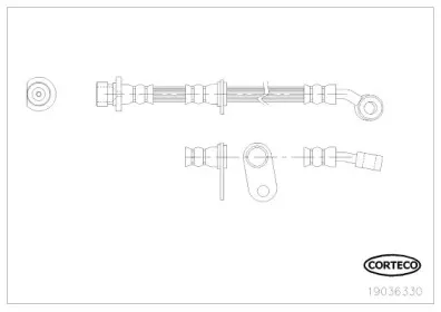 19036330 CORTECO Тормозной шланг