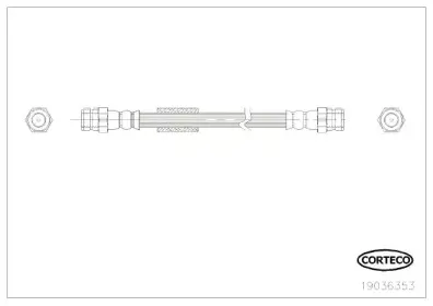 19036353 CORTECO Тормозной шланг