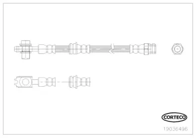 19036496 CORTECO Тормозной шланг