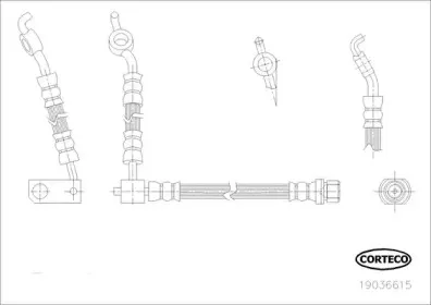 19036615 CORTECO Тормозной шланг