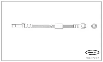 19037257 CORTECO Тормозной шланг