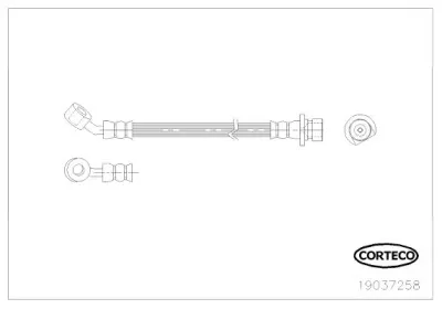 19037258 CORTECO Тормозной шланг