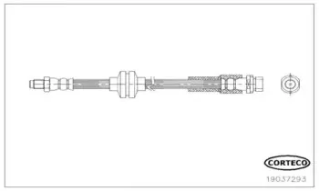 19037293 CORTECO Тормозной шланг