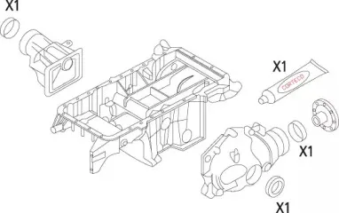 19535862 CORTECO Комплект прокладок, дифференциал