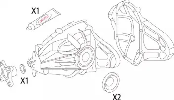 19535935 CORTECO Комплект прокладок, дифференциал