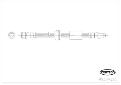 49374255 CORTECO Тормозной шланг