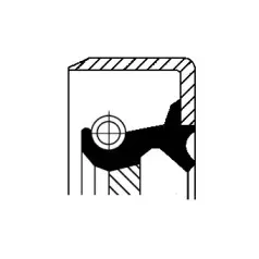 12012432B CORTECO Уплотняющее кольцо, коленчатый вал