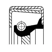 01020400B CORTECO Уплотняющее кольцо вала, масляный насос