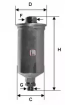 S1661B SOFIMA Топливный фильтр
