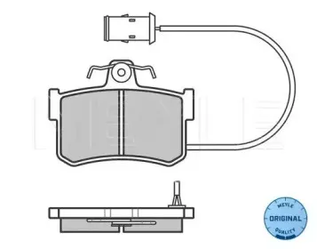0252008714W MEYLE Комплект тормозных колодок, дисковый тормоз