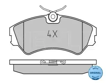 025 201 2419 MEYLE Комплект тормозных колодок, дисковый тормоз