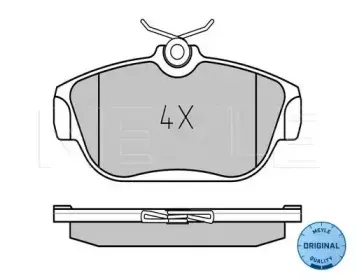 025 201 6418 MEYLE Комплект тормозных колодок, дисковый тормоз