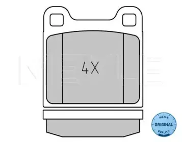 025 202 2815 MEYLE Комплект тормозных колодок, дисковый тормоз